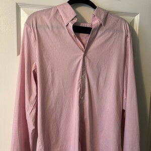 Abercrombie and Fitch Pink Long Sleeve Button Up